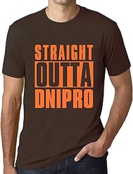 Men's Graphic T-Shirt Straight Outta Dnipro Eco-Friendly Limited Edition Short Sleeve Tee-Shirt Vint