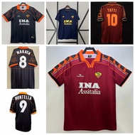 1998-99 99-00 Season AS Roma Retro Home Away Jersey Football Totti Nakata Montella Jersey