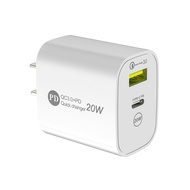 PD20W+QC3.0 Fast Charger TYPE-C Dual Port Mobile Charging Head Universal Charging Head