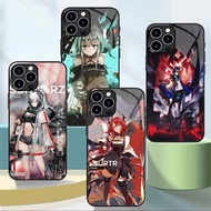 Arknights Glass Phone Case For Iphone 11 12 Mini 13 14 Plus 15 16 Pro Max Cover