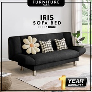 F&amp;F : Iris Luxury Foldable Sofa Bed (2 seater / 3 seater / 4 seater) / Sofa Lipat