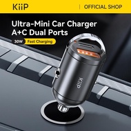 KiiP Car Charger Mini PD 30W Fast Charging USB A + Type C Car Charger Fast Charging Car Charger Type