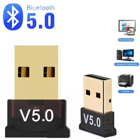USB Bluetooth 5.0 Adapter USB Bluetooth Receiver Bluetooth Dongle For PC Laptop Wireless Speaker Aud