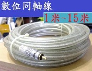 發燒級 μ-OFC超純無氧純銅 75歐姆數位同軸線 Coaxial Cable RCA訊號線 重低音線 10米 10公尺
