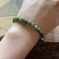 【翡翠】綠底飄花設計手珠