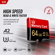 Micro SD32GB/64GB/128GB/256GB/512GB/1TB/2TB A2 Class 10 170MB/s Memory CardKad Memori TF Kad Mikro S