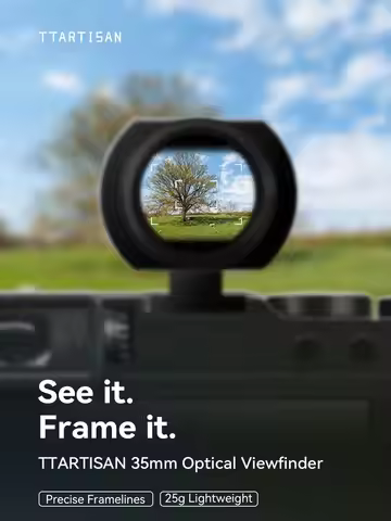 TTArtisan 35mm Optical Viewfinder for Leica M9 Ricoh GRIII Camera External Cold Shoe Mount Viewfinde