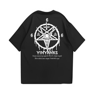 Yinyanks Apparel T-Shirt Satanic 666 Black T-Shirt