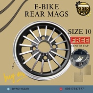 REAR MAGS SIZE 10 W/FREE CENTER CAP