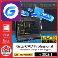 GstarCAD Professional 2026.1 - Collaborative Design & BIM Support | Windows - SOFTWARE