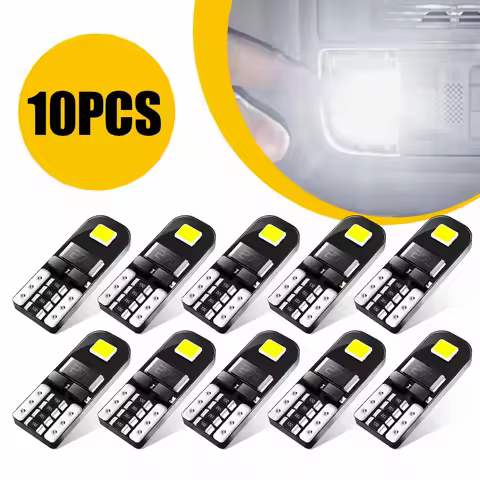 AUXITO 10/2Pcs T10 W5W LED Canbus No Error 194 168 501 Bulb 5W5 Car Interior Lights Lamp Map Dome Re