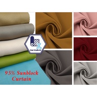 🤩[OFFER PRICE]🤩 Kain Langsir Blackout Plain bidang 59''/ Sunblock Fabric Curtain Plain width 59''
