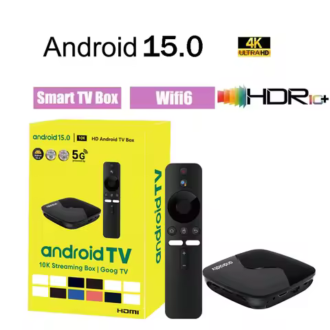 Smart TV Box Q96 A6 Allwinner H313 S Android 15.0 Wifi 4G 5G Set Top Box 4K Voice Assistant Media Pl