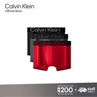 CALVIN KLEIN กางเกงในผู้ชาย Bold Logo Microfiber Stretch แพ็ค 3 ชิ้น ทรง Low Rise Trunk รุ่น NP2607O