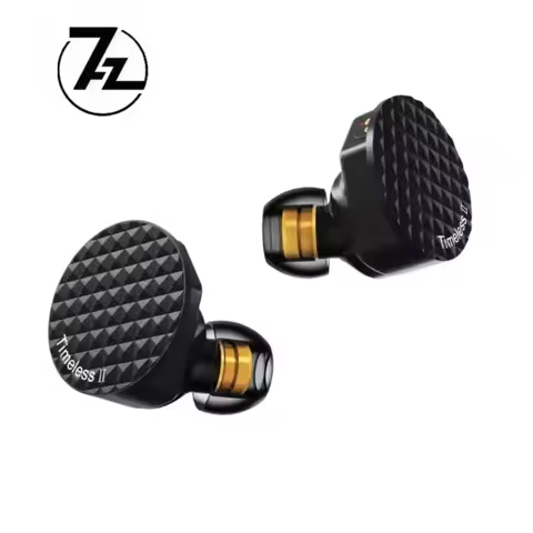 7Hz Timeless II Upgraded 14.5mm Planar Magnetic Driver IEM Hifi Wired Earbuds with Tunable Nozzle 7N
