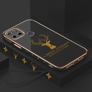 Promo SoftCase REALME C12 / C25 / C25S Casing Luxury Elektro Plating Free Tali