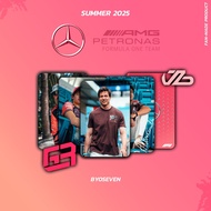 Mercedes F1 Photocard - Summer Edition 2025 (George Russell, Kimi Antonelli, Valtteri Bottas, Toto W