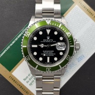 二手 勞力士 Rolex Submariner Date"Kermit" 16610LV With Card Mint condition stahl steel 44Blu