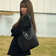 Saint Laurent YSL 2026 New Style LE5A7 Wild Woods Hobo Hook Buckle Opening Closing Smooth Bucket Bag