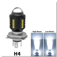 Sepeda Motor Lampu H4 BA20 T19 P15D Lampu LED Spotting Lens 3030 CSP LED Moto Tinggi/Rendah Balok La