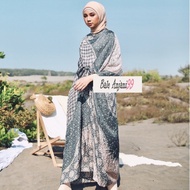 Baju Batik Wanita Dress Batik Hijab Syari Muslim Jumbo Modern