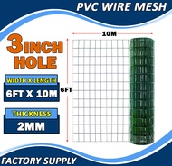 PVC Coated Welded Wire Mesh Green Coated Mesh Used for Chicken Screen for Floral Fencing High Qualit