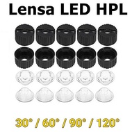 Lens + Holder 30.60.90.120 Degree Housing Bracket High Power LED 1W 3W 5W 30 Degree 45 Degree 60 Deg