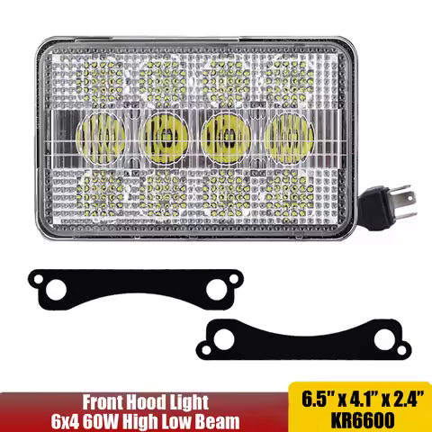 AL75338 60W Headlight - Hi/Lo Beam 12V 24V Led Sealed Beam For John Deere 7200,7400,7600,7700,7800,7