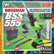 BOSSMAN 20V Cordless Reciprocating Saw BSS555 / Saber Saw BSS 555 / Mesin gergaji BSS-555 / Potong K