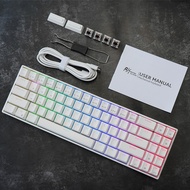 RK71 70 Hot Swappable Mechanical Keyboard Wireless Bluetooth Type-C RGB 71 Keys Mechanical Gaming Ke