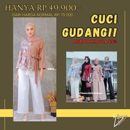 Batik Wanita Kekinian Blouse Batik Brokat Batik Kombinasi