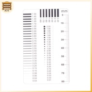 [8C15] Measuring Pass Badge Gauge Stain Card Point Gauge Wire Gauge Transparent Film Ruler Welding G