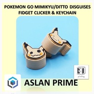 POKEMON GO DITTO DISGUISES MIMIKYU WOOCHER LUCARIO FORM KEY CLICKER 3D Print Character Viral Push Fi