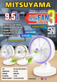 Kipas Angin Meja Portable 9 inch Mitsuyama MS-5544 Desk Fan Kencang Seri 1 dan Seri 2 / MS-5544 Desk