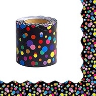 Decorative Border Stickers Colored Dots Waterproof Colorful Decoration for Bulletin Board Chalkboard