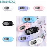 BERNARDO Electronic Watch Keyring, Table Time Display Oval Watch Digital Electronic Clock Keychain, Backpack Watch Portable Key Display Small Mini LED Digital Clock Backpack