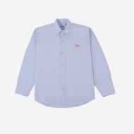 Red Flag Long-Sleeve Shirt Blue