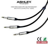 ASHLEY ASHLEY | Ashley Audio Cable 1x Akai TS Mono to 2x Akai TS Mono | Ashley Official Store - Ashl