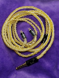 7N單晶銅鍍銀鍍金耳機線升級線 Shure QDC fender campfire westone inear fitear sony 64audio 2.5mm3.5mm4.4mm