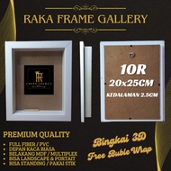 3D FRAME 2.5CM RANGGA/ DOWRY/ PICTURE/ SCRAP BOOK/ FREE BUBBLE WRAP/ Size 10R (20x25cm)