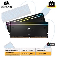 CORSAIR Dominator Titanium RGB DDR5 RAM 32GB (2x16GB) DDR5 6400MHz CL32 Intel XMP iCUE Compatible Co