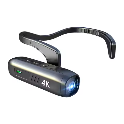 4K 30FPS Head Mounted Camera Wearable WiFi Video Camcorder Camera 120°Wide Angle Lens Anti-Shake APP
