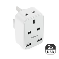 TESSAN Type C Adapter Plug Wall Charger Power Socket Multi Plugs USB C Socket with Multi Ports  5 in 1 USB Adapter Plug Phone Charger with 2 Outlets and 3 USB Ports3 Pin Power Strip with Extension Socket Wall Plug 插座 for Home OfficeTravel 3250W 13A