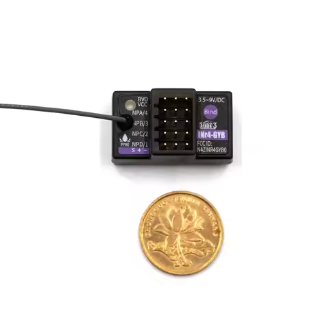 Flysky INr4 GYB Receiver 4 Channels Noble NB4 Gyro Receiver for Flysky NB4 Noble Lite Noble Pro Radi