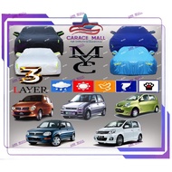 3-LAYER YMC Super-Premium Car cover KANCIL Protector Waterproof Dust Rain Protection Selimut Kereta 