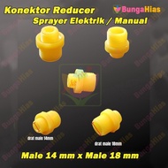 BEST Konektor Reducer Sprayer Elektrik Male 14 mm Ke Male 18 mm Nepel