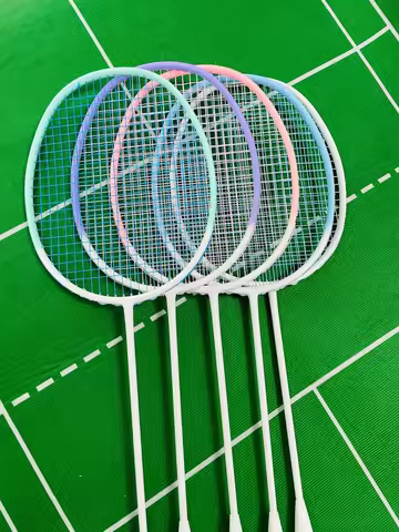 2pcs 4ug5 support 35lbs all carbon solid color jelly Badminton Racket for student/trainee/school/Tra