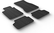 GledringUSA Custom Fit All-Weather Rubber Floor Mats for BMW 5 Series 530i/540i/540d (G30) Sedan/ (G