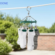 OONE Sock Clip Drying Rack, Rust-Resistant 8/18/24 Clips Underwear Socks Holder, Multi-Functional St