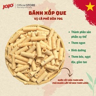 Thùng 30 gói Bánh Xốp Que Vị Dừa và Cà Phê Dừa JOJO - Bánh Xốp Quế Thơm Ngọt Dịu Giòn Tan
